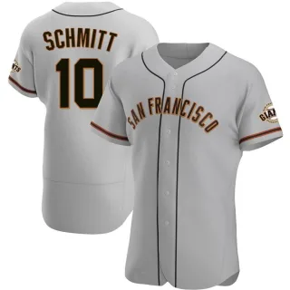 Authentic Men's Casey Schmitt San Francisco Giants Road Jersey - Gray