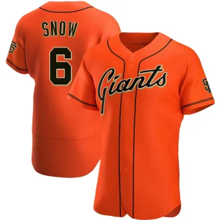 Authentic Men's J.t. Snow San Francisco Giants Alternate Jersey - Orange