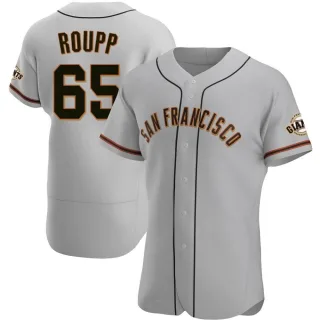 Authentic Men's Landen Roupp San Francisco Giants Road Jersey - Gray