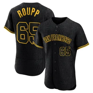 Authentic Men's Landen Roupp San Francisco Giants Snake Skin City Jersey - Black