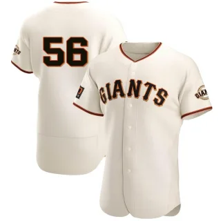 Authentic Men's Spencer Howard San Francisco Giants Home Jersey - Cream