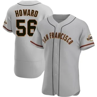 Authentic Men's Spencer Howard San Francisco Giants Road Jersey - Gray