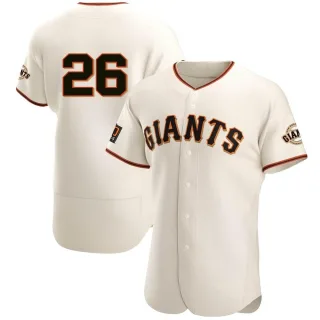 Authentic Men's TJ Hopkins San Francisco Giants Home Jersey - Cream