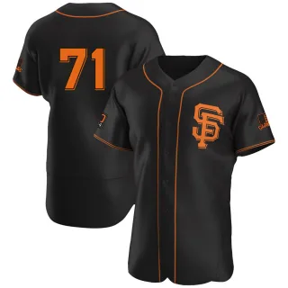 Authentic Men's Tyler Rogers San Francisco Giants Alternate Jersey - Black