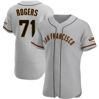 Authentic Men's Tyler Rogers San Francisco Giants Road Jersey - Gray