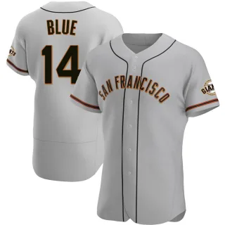 Authentic Men's Vida Blue San Francisco Giants Road Jersey - Gray