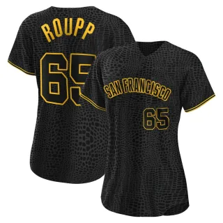 Authentic Women's Landen Roupp San Francisco Giants Snake Skin City Jersey - Black