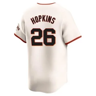 Elite Men's TJ Hopkins San Francisco Giants Home Jersey - Cream