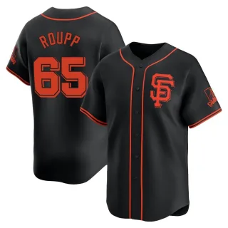 Limited Men's Landen Roupp San Francisco Giants Alternate Jersey - Black