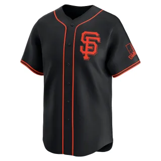 Limited Men's Landen Roupp San Francisco Giants Alternate Jersey - Black