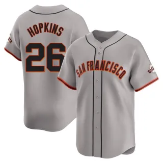 Limited Men's TJ Hopkins San Francisco Giants Away Jersey - Gray