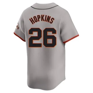 Limited Men's TJ Hopkins San Francisco Giants Away Jersey - Gray