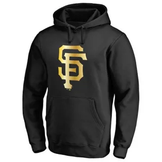 Men's San Francisco Giants Collection Pullover Hoodie - Black - Gold