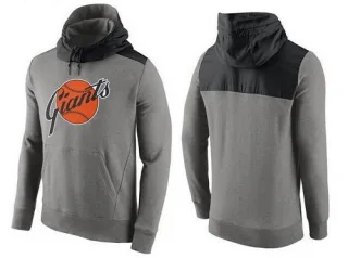 Men's San Francisco Giants Cooperstown Collection Hybrid Pullover Hoodie - Gray