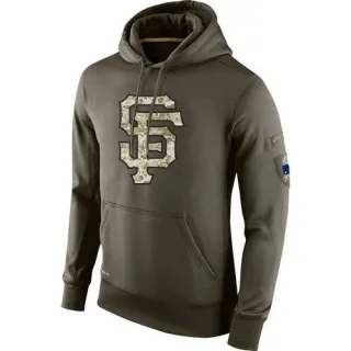 Men's San Francisco Giants Salute To Service KO Performance Hoodie - Olive