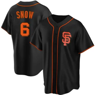 Replica Men's J.t. Snow San Francisco Giants Alternate Jersey - Black