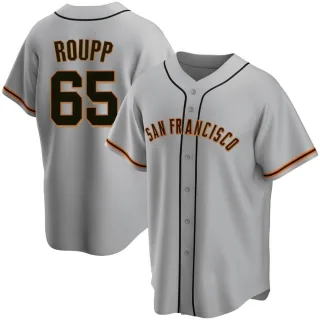 Replica Men's Landen Roupp San Francisco Giants Road Jersey - Gray