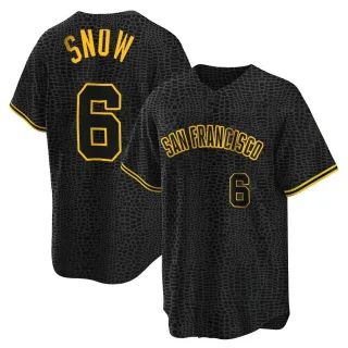 Replica Youth J.t. Snow San Francisco Giants Snake Skin City Jersey - Black